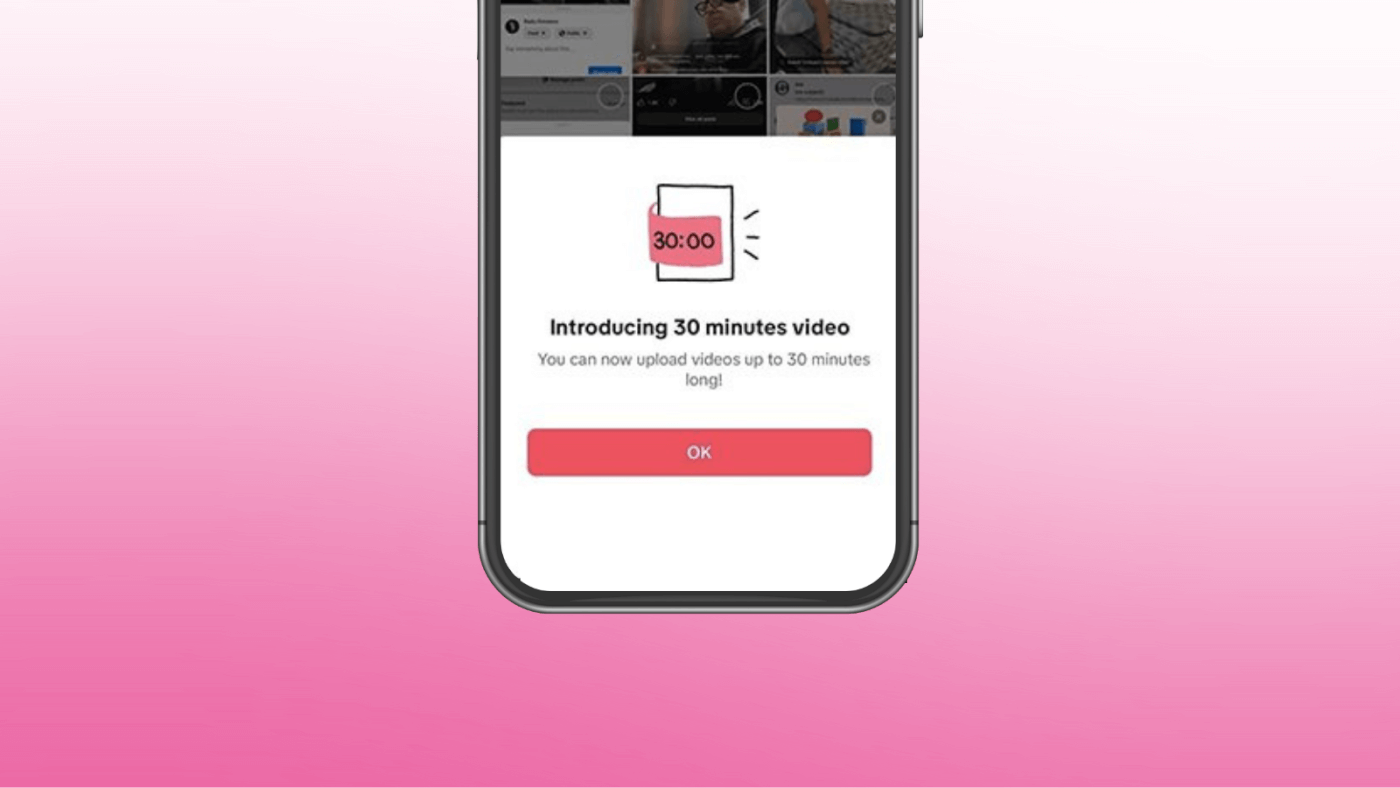 TikTok 30 minutes video
