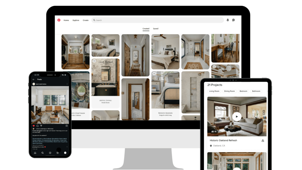 Lane McNab Social Media Instagram, Pinterest, Houzz