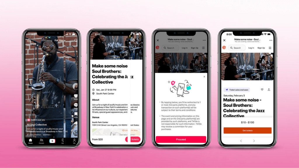 TikTok partners with Eventbrite